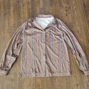 Vintage 70's Sears multicoloured button up "The Shirt" Size 14 (fits small)